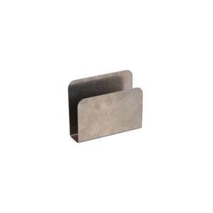 Napkin holder dimensions 12.5x3.5cm. height 10cm. antique silver Serve BonBistro