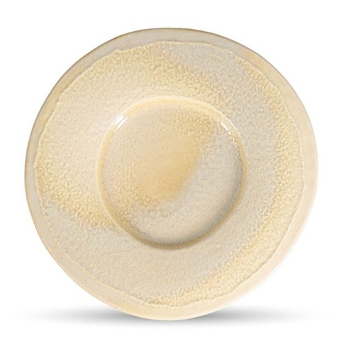 Bord plat diam. 31cm. wide rim olive Ferro EcoMade