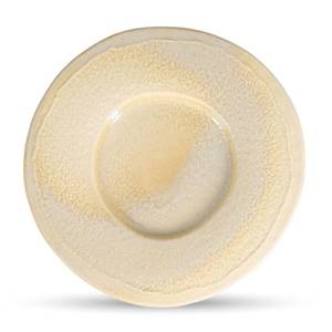 Bord plat diam. 31cm. wide rim olive Ferro EcoMade