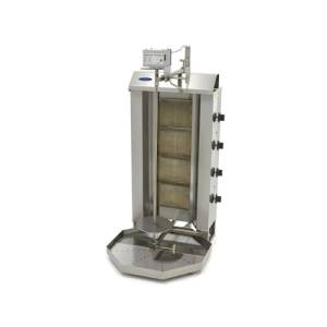 Shoarma grill op gas afm. 54,5x64x114cm. voor 50kg. vlees Maxima