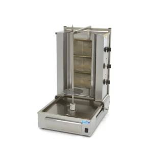 Shoarma grill op gas afm. 54,7x68,6x92,7cm. voor 40kg. vlees Maxima