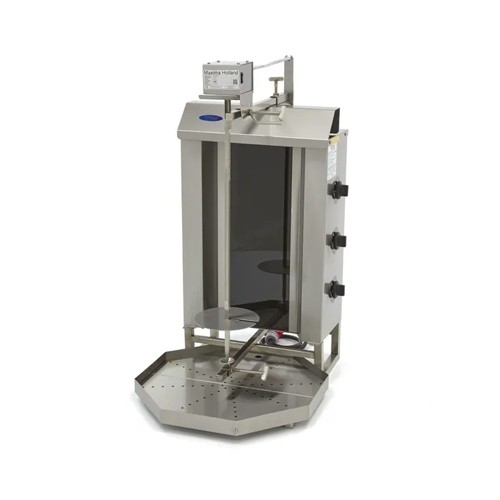 Shoarma grill afm. 54,5x64x98cm. voor 30kg. vlees 400v/4,5kw Maxima