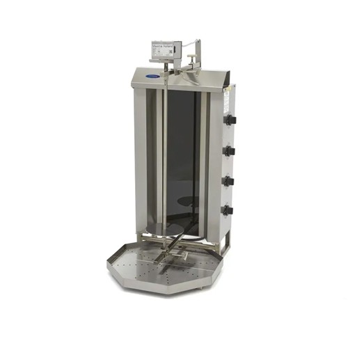 Shoarma grill afm. 54,5x64x114cm. voor 50kg. vlees 400v/6,0kw Maxima
