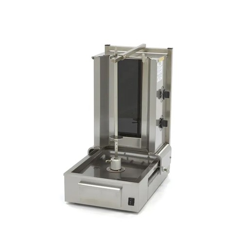Shoarma grill afm. 42x57x82cm. voor 20kg. vlees 230v/3,0kw Maxima