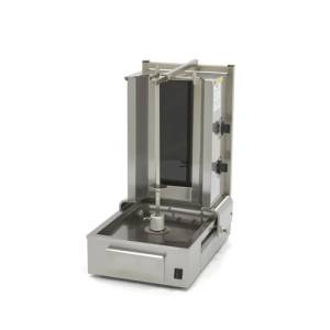 Shoarma grill afm. 42x57x82cm. voor 20kg. vlees 230v/3,0kw Maxima