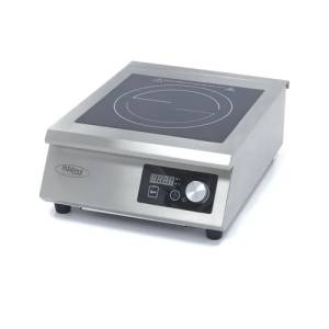 Inductiekookplaat afm. 40x53x18cm. 400v/5,0kw Maxima
