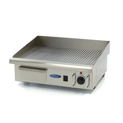 Grillplaat gegroefd afm. 56x47x25cm. 230v/3,0kw Maxima