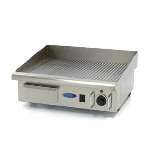 Grillplaat gegroefd afm. 56x47x25cm. 230v/3,0kw Maxima