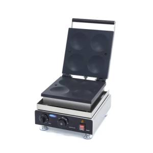 Pannenkoekmaker Amerikaans 4 stuks van diam 10cm. afm. 30x38x26cm. 230v/1,9kw Maxima