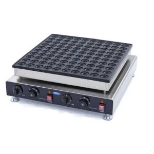 Poffertjesplaat 100 stuks van diam. 4cm. afm. 54x59x20cm. 230v/3,2kw Maxima