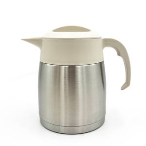 Carafe isotherme Iso EasyClean en acier inoxydable à double paroi, capacité 1,2 l, couleur blanc-gris, sans inscription