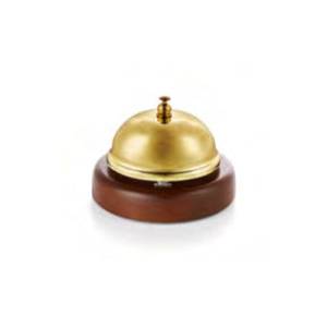 Receptiebel hout goud diam. 9cm