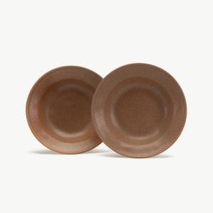 Pasta plate Mento x Terroir by Tobias Camman brown diam. 21cm. Mento