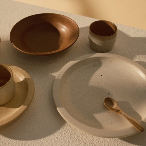 Ontbijtbord Mento x Terroir by Tobias Camman beige diam. 20cm. Mento