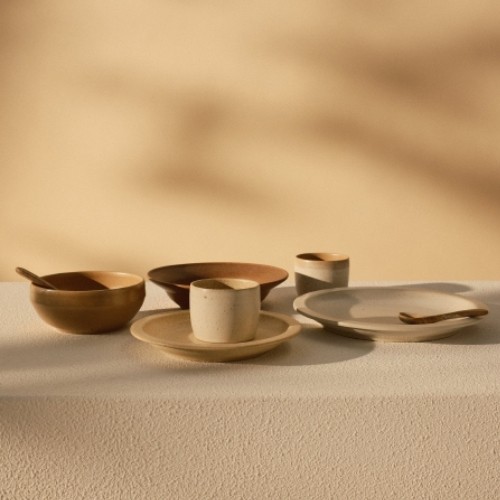 Pasta plate Mento x Terroir by Tobias Camman brown diam. 21cm. Mento