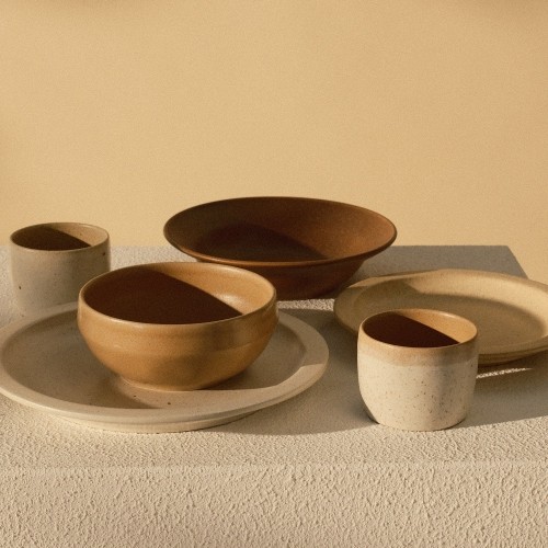 Pasta plate Mento x Terroir by Tobias Camman brown diam. 21cm. Mento
