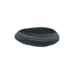 Ovaal bord Terra afm. 26x19cm. hgt. 7cm. kleur zwart Nova