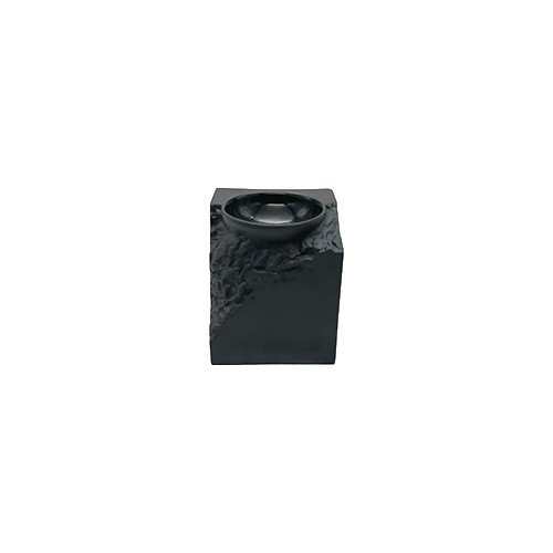 Amusepodium Terra afm. 10x10cm. hgt. 11cm. kleur zwart Nova