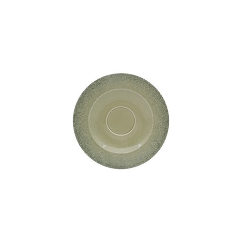 Koffie-/cappuccinoschotel Saturno Flow diam. 18cm. kleur green/blue dots Nova