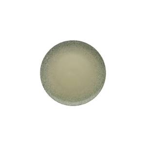 Coupe plate Saturno Flow diam. 26cm. color green/blue dots Nova