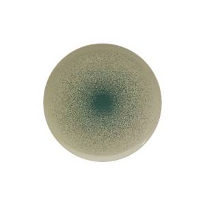 Coupe plate Saturno Flow diam. 32cm. color green/blue dots Nova