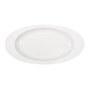 Schaal ovaal Saturno Pura afm. 38x20cm. kleur white Nova