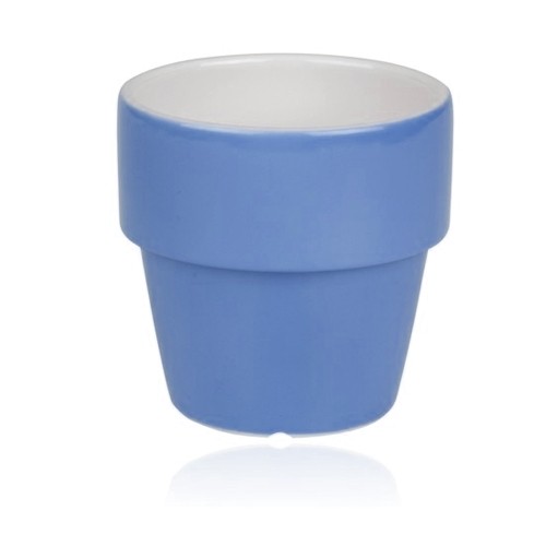 Melkbeker inh. 22cl. z/oor kleur Sky Blue Nova