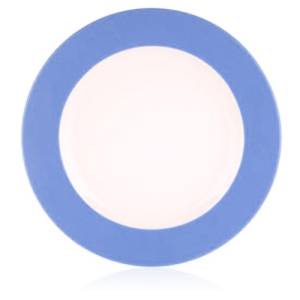 Assiette plate, diamètre 27 cm. Couleur Ocean , bleu ciel Nova