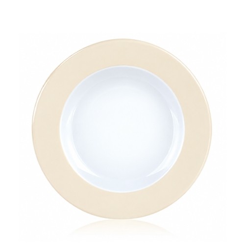 Bord diep diam. 23cm. Ocean kleur Vanilla mist Nova