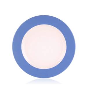 Assiette plate, diamètre 22 cm. Couleur Ocean , bleu ciel Nova