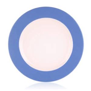 Plate flat diam. 27cm. Ocean color Sky Blue Nova