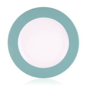 Assiette plate, diamètre 27 cm. Couleur Ocean Menthe Nova