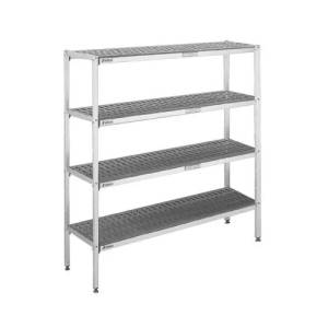 Stellingkast systeem 4-schappen afm.446,2x40cm. HG. 175cm.