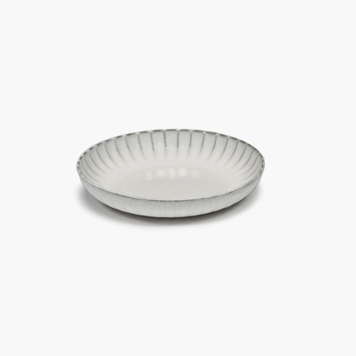Diep bord diam. 21cm. h4cm. kleur wit inku tableware sergio herman Serax
