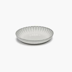 Diep bord diam. 21cm. h4cm. kleur wit inku tableware sergio herman Serax