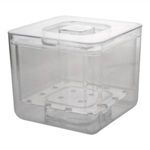IJsblokjesemmer vierkant m/inzet inh. 1,2ltr
