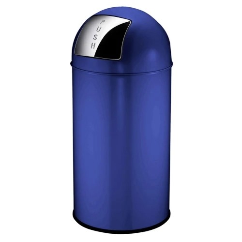 Pushcan inh. 40ltr. blauw Eko