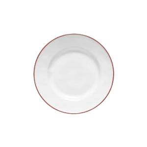 Bord plat diam. 22,6cm. Beja rood Costa Nova 