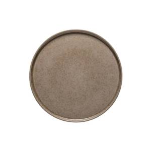 Assiette plate diam. 26,9 cm. Chêne Redonda Brun Costa Nova