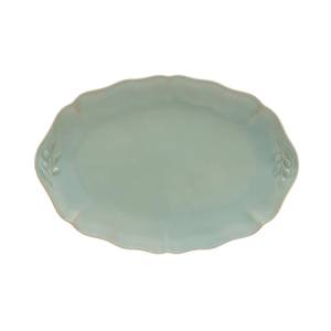 Plate oval size. 32.3x22.2cm. Alentejo Turquoise Costa Nova