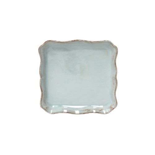 Plate deep square size. 21x21cm. Alentejo Turquoise Costa Nova