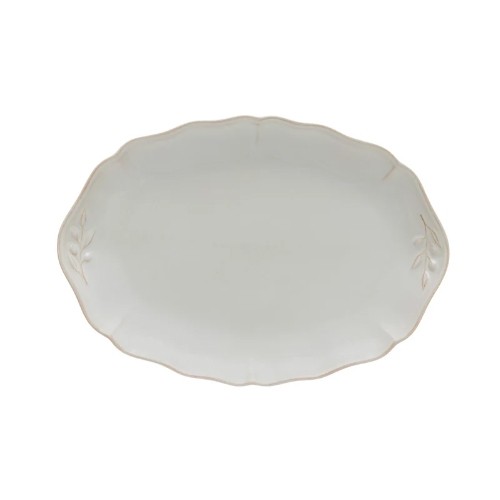Teller ovale Größe. 32,3 x 22,2 cm. Alentejo White Costa Nova
