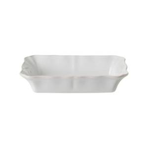 Rectangular baking dish, dimensions 25.1 x 18.2 cm. Alentejo White Costa Nova