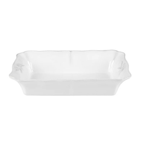 Rectangular baking dish, dimensions 30x22.2cm. Alentejo White Costa Nova