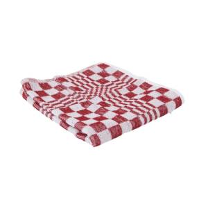 Keuken handdoek blok Rood afm. 50x50cm.