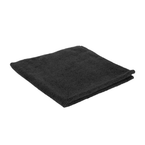 Microvezeldoek premium afm. 40x40cm. zwart set á 10 stuks