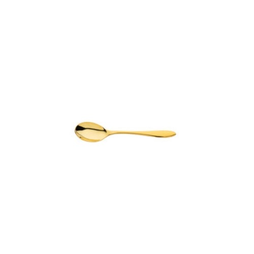 Koffielepel lgt. 10,6cm. model gioia gold becchetti roestvrijstaal 18/10