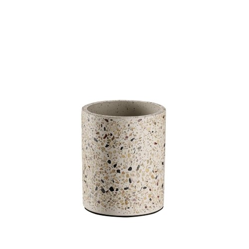 Bestekhouder diam. 11cm. hgt. 13,5cm. Terrazo