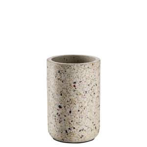 Flaschenkühler, Durchmesser 12,5 cm, Höhe 19 cm. Terrazzo