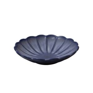 Bord pasta diep diam. 24cm. blauw Flower Q Authentic
